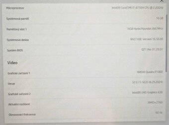 HP ZBook Studio G5 - ZÁNOVNÍ,i7,16GB RAM,4K, 500GB SSD, Dok - 9