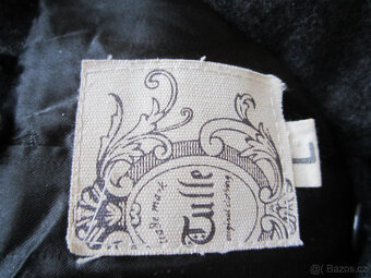 Vlněný tmavě šedý kabát vel. M/L - 9