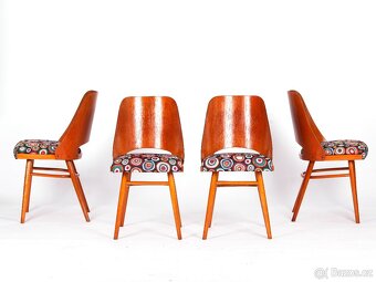 Zachovalé jídelní židle TON , nové čalounění. - 9