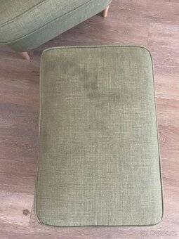 Křeslo ikea Strandmon s podnožkou - 9