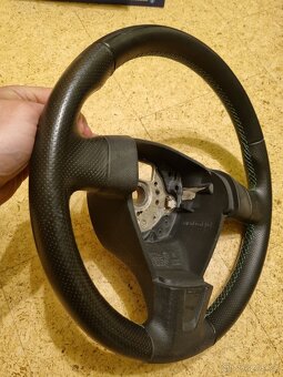 3-ramenný sportovní volant, zelené obšití - 9