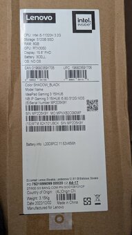 Lenovo IdeaPad Gaming 3, i5, NVIDIA GeForce RTX 3050, 512 GB - 9