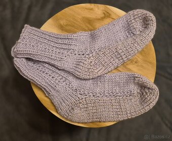 Ručně pletené ponožky - 9