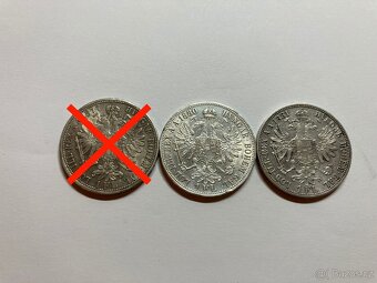 Rakúsko Uhorsko 1 zlatníky forint florint - strieborné mince - 9