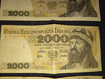 4ks bankovek 2000 polských zlotých - 9