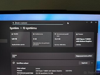 Lenovo Legion 5 Pro 16ARH7H,32GB DDR5, 2TB SSD,RTX 3070 - 9