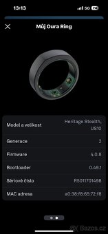 Oura ring 2. generace vel. 10 - 9