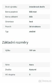 Interiérové dveře Aura Naturel bílé - 9