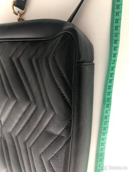 Luxusní Gucci kabelka - originál, černá, zlatý kov - 9
