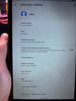 Tablet Lenovo Tab M8 TB-8505X + LTE / 8'' HD / 2 GB /32GB - 9