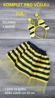 Kostýmy na maškarní, karneval - BERUŠKA, VČELIČKA - 9