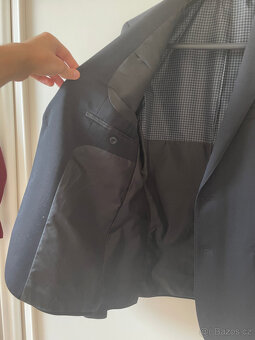 Pánský černý oblek Marks & Spencer (sako EU 48, kalhoty EU 3 - 9