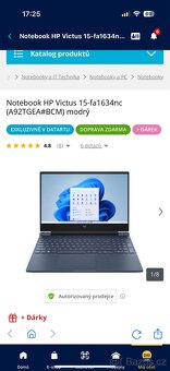 Herní Notebook HP Victus 15-fa 1634nc - 9
