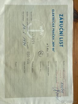 Elektrická pračka wm 66 - retro pračka- stará pračka - 9