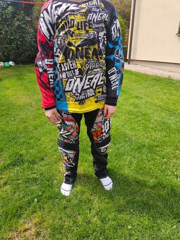 juniorské motokrosové kalhoty a dres O'Neal - 9