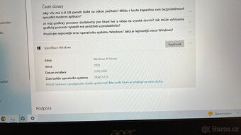Prodám notebook Acer aspire E5-575 + WIN + OFFICE + brašna - 9