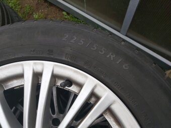 4x alu kola 5x112 "16" + pneu letní 225/55 R16 - 9