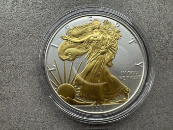 6 ks 1 Oz stříbrná mince American Eagle - starý motiv orla - 9