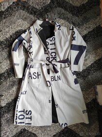 Jedinečný flisovy kabát oversize - 9