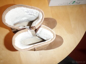 dámské semišové kotníkové kozačky - vel. 38 - 9