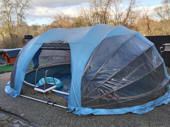 Zastřešení na oválný bazén typu Azuro, rozměry 6m x 4.5m - 9