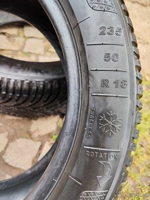 2 zimní pneumatiky Kleber 235/50/18 101V 7-7,5mm - 9