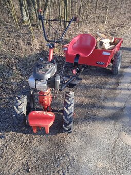 Malotraktor Vari Honda + sklápěcí přívěs - 9