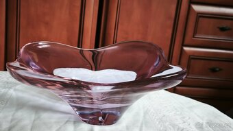 Set hutního, fialového skla. - 9