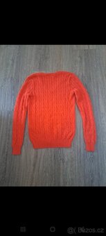 Oranžový pletený svetr značky Ralph Lauren - 9