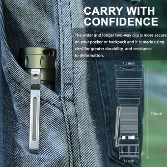 svítilna Wurkkos TS23, 5000L, USB, LED, 5000mAh PECKA - 9