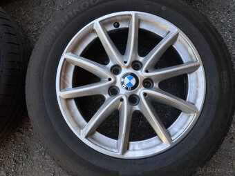 Originál ALU BMW 7x16 ET52+letní 205/60/16 RFT Hankook - 9