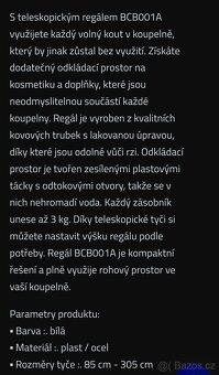 Nová rohová teleskopická police - 9