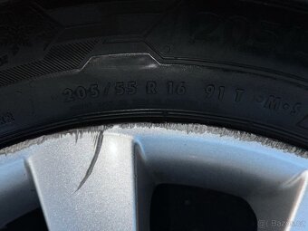 Original ALU kola Borbet 16" 7J ET40 zimní pneu 205/55/R16 - 9