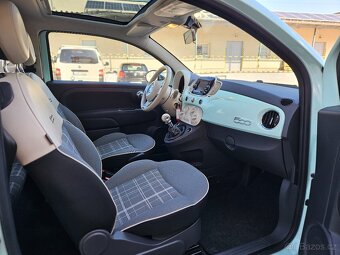 PRODÁNO - Fiat 500 Lounge 1.2 51kW Facelift PANO KLIMA - 9