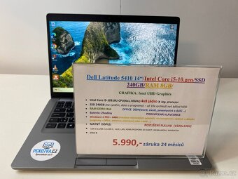 Dell Latitude 5410 14“/Intel Core i5-10.gen/SSD 240GB/RAM 8G - 9