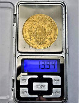 Zlatý R-U 4 Dukát 1873, velmi vzácný, TOP stav. - 9