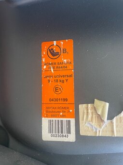 Autosedačka Britax Römer Safefix 9-18 kg - 9