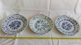 Cibulák 3 druhy mísa kulatá / podnos koláčový s uchy 1.Tř - 9