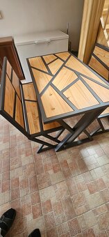 Stůl a dvě lavice Neexistuje stejný - 9