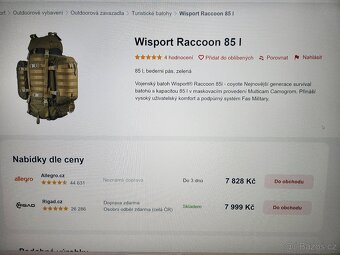 vojenský batoh vz95 ačr taktický wisport raccoon samopal - 9