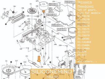 Sada ozub.kol Technics, Panasonic ( REM0043 + RDG0206) - 9