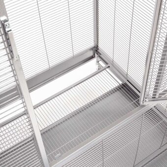 Klec, voliéra papoušek nerez - 9