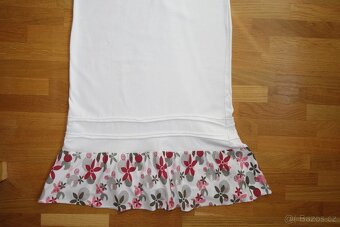 Dívčí bílé letní šaty na ramínka vel.140 - 9