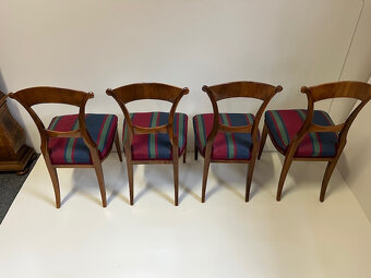 Čtyři židle biedermeier - originál. - 9