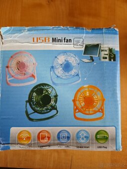 Mini stolní ventilátor USB - 9