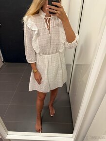 Nové bílé madeira šaty s volánky Gant s visačkou - 9