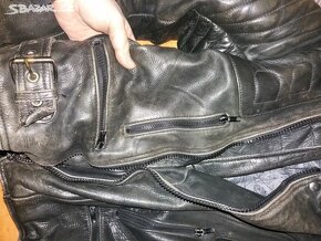 Vintage motorkarska kožená bunda Genuine Leather
- 9