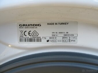 Nabízím pračku Grundig na 7 kg prádla. Plně funkční. Záruka - 9