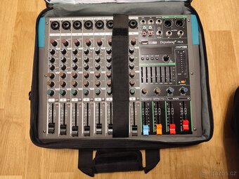 Prodám mixpult 8 Channel+ 4ks bezdrátové mikrofóny UHF - 9