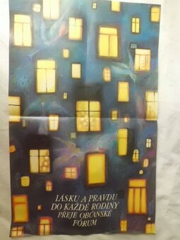 Vzácné Sběratelské Plakáty - Občanské Fórum - VÁCLAV HAVEL - 9